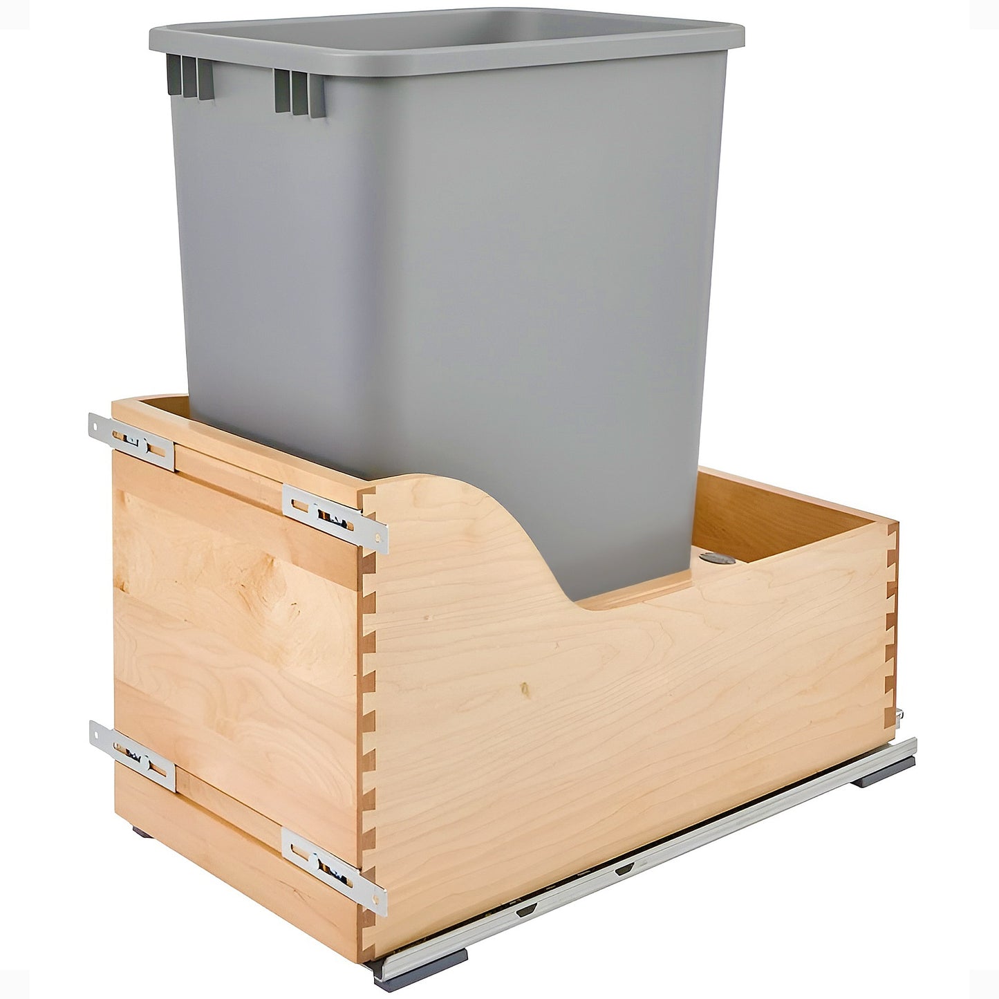 Rev-A-Shelf 12-in x 22-in x 23-in 50-Quart Soft Close 1 Pull-out trash can