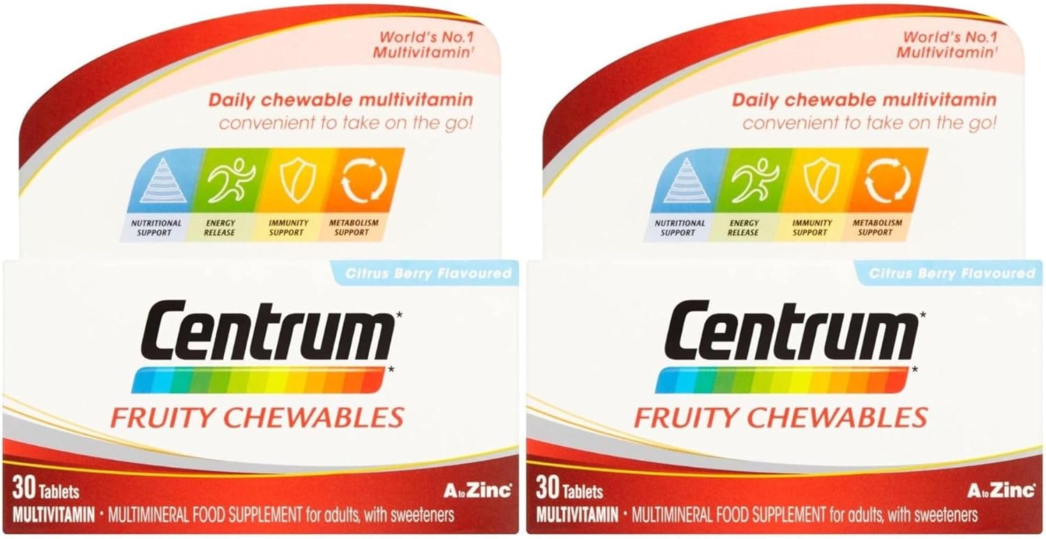 Fruity Chewables Tablets, 30 Chewable Tablets, (PACK OF 2)