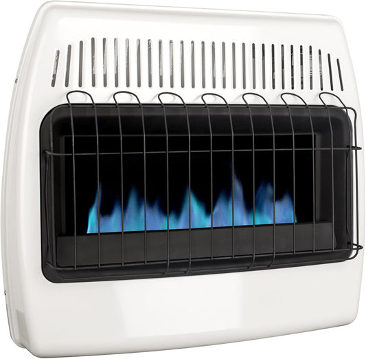 Dyna-Glo 30,000 BTU Liquid Propane Blue Flame Vent Free Wall Heater, White