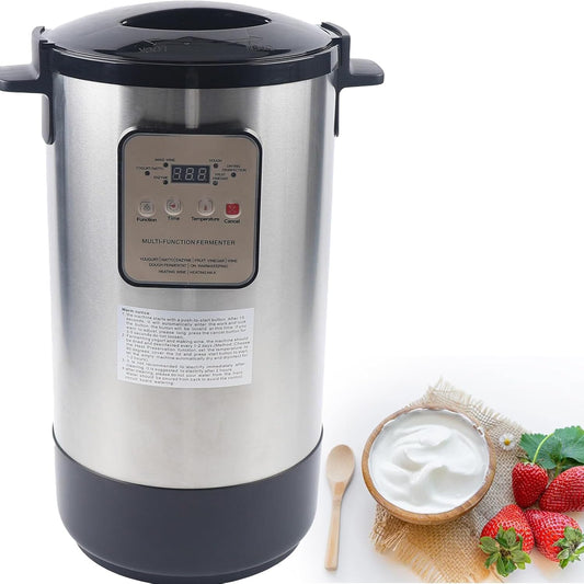Commercial Fermentation Machine, 90W Electric Fermenter with Temperature Control, Timer, Heat Preservation, 12L Stainless Steel Yogurt Maker Machine for Home, Restaurant, Cake Shop