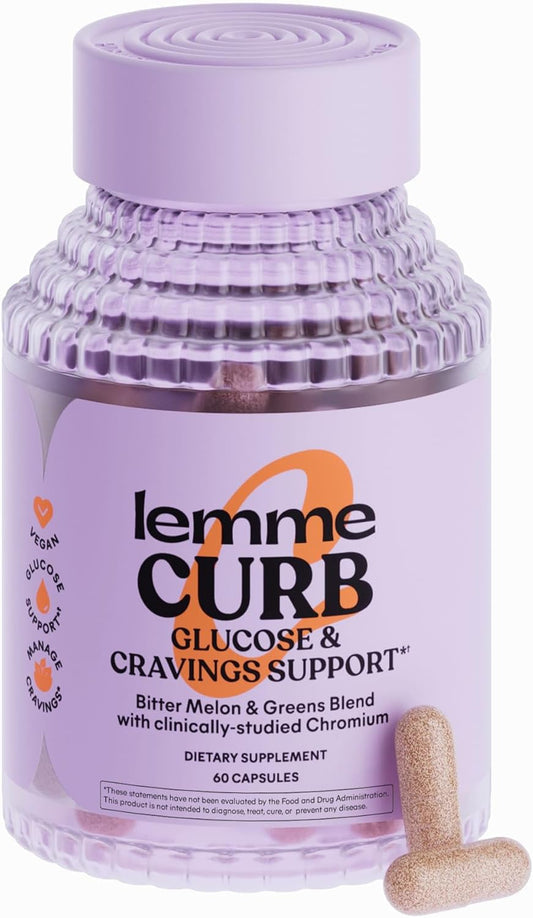 Lemme Curb Cravings, Improve Carb Metabolism, Support Weight Management w\/Clinically Studied Chromium Picolinate, Bitter Melon, Ceylon Cinnamon & Greens Blend I Drug-Free (30-Day Supply)