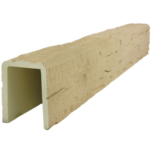 Ekena Millwork 1-in x 9-1/2-in x 10-ft Primed Finished Urethane U-Shaped Decorative Beam