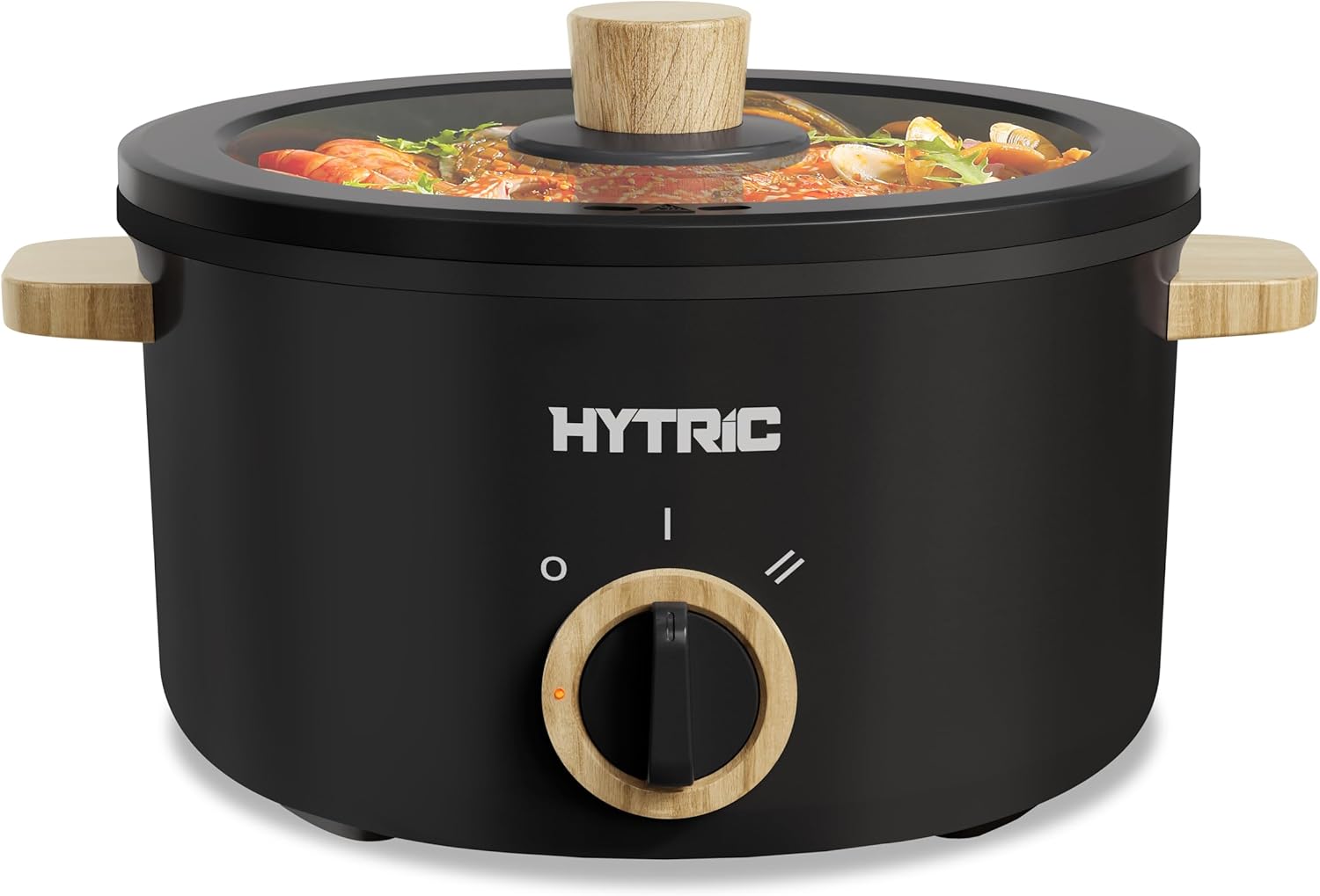 Hytric Hot Pot Electric, 2.5L Portable Electric Pot with Non-Stick Coating, Multi-functional Cooker for Stir Fry, Steak, Noodles, Soup, Portable Ramen Cooker for Dorm and Office, Black