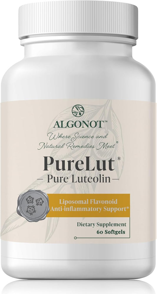 Algonot PureLut: Liposomal Luteolin - 60 gelcap | Patented Olive Oil Formula