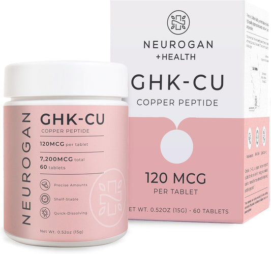 Neurogan Copper Peptide Tablets, 120 MCG/Tablet, 7200 MCG Total, 60ct