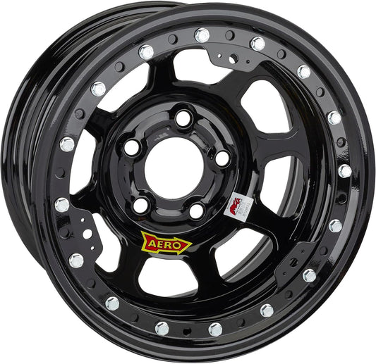 Aero Race Wheel 53-185040 15X8 4IN 5.00 BLACK