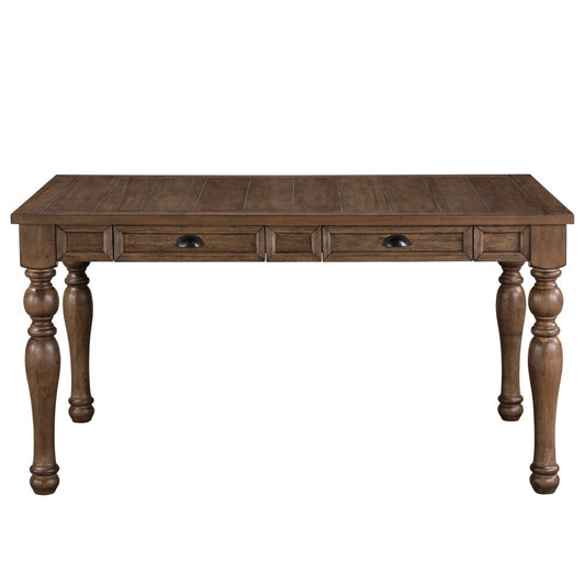 Steve Silver Joanna Caramel Casual Wood veneer Dining Table, with Caramel Finish and Wood 60-in L x 30-in H