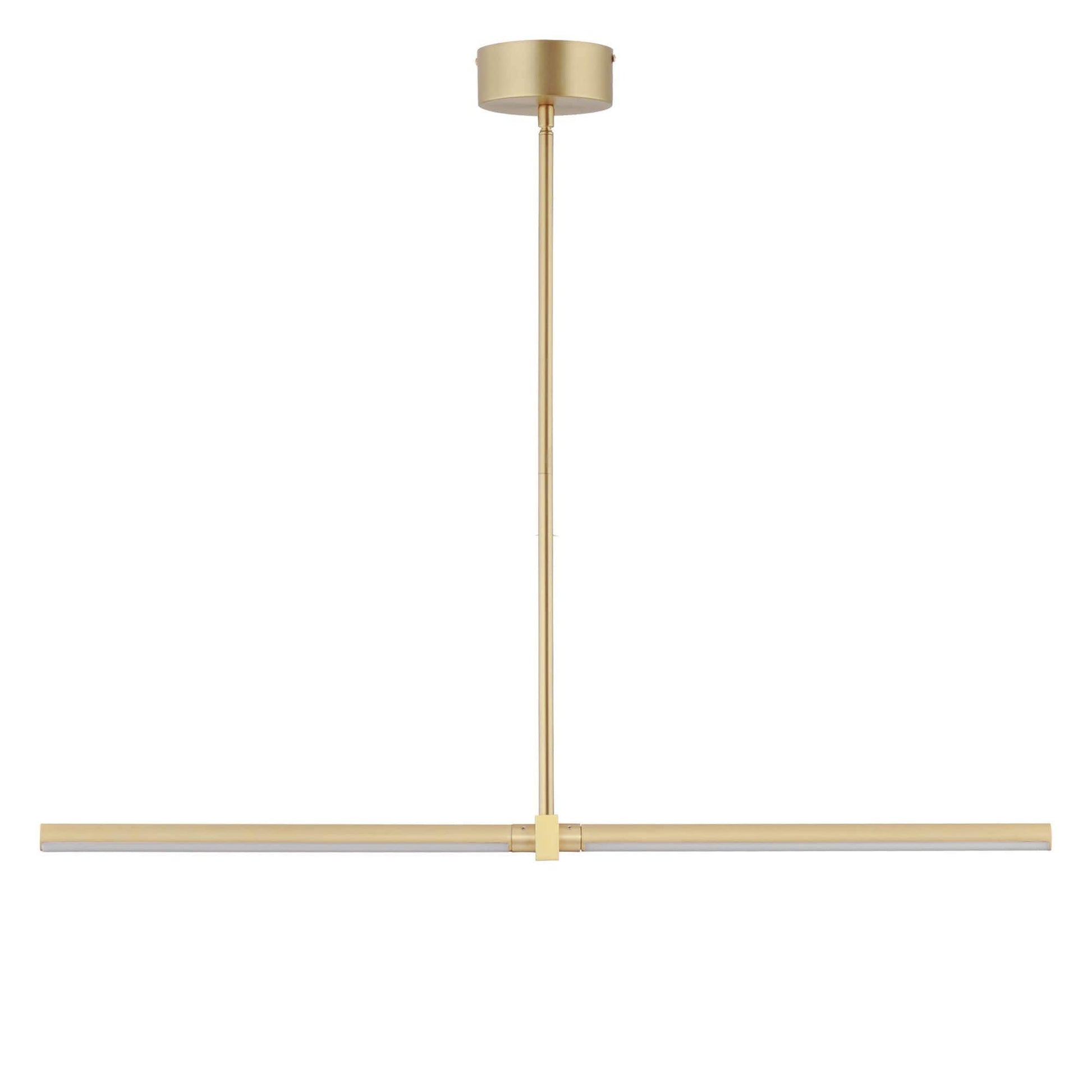 ET2 Dorian 2 - Light Gold Contemporary - LED Acrylic And Aluminum And Steel Chandelier