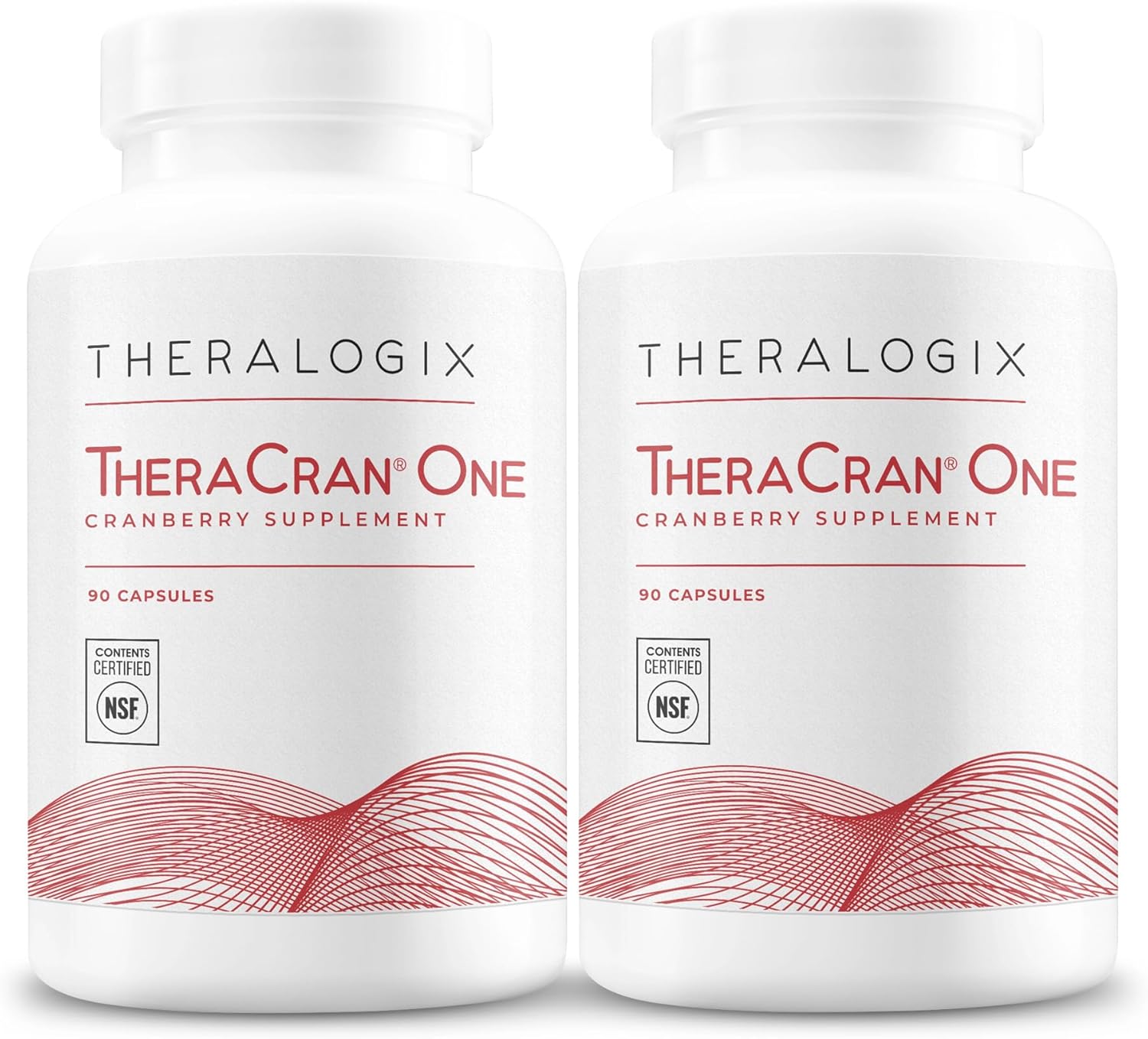 Theralogix TheraCran One Cranberry Capsules - 180-Day Supply - Cranberry Supplement for Men & Women - Cranberry Pills to Support Urinary Tract Health* - 36mg PACs per Capsule - NSF Certified, 180 Coun