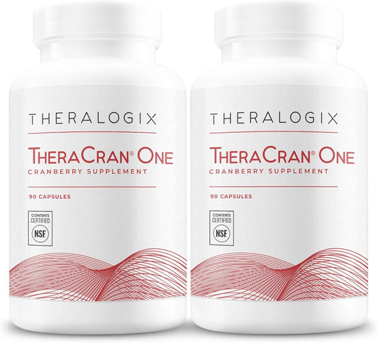 Theralogix TheraCran One Cranberry Capsules - 180-Day Supply - Cranberry Supplement for Men & Women - Cranberry Pills to Support Urinary Tract Health* - 36mg PACs per Capsule - NSF Certified, 180 Coun