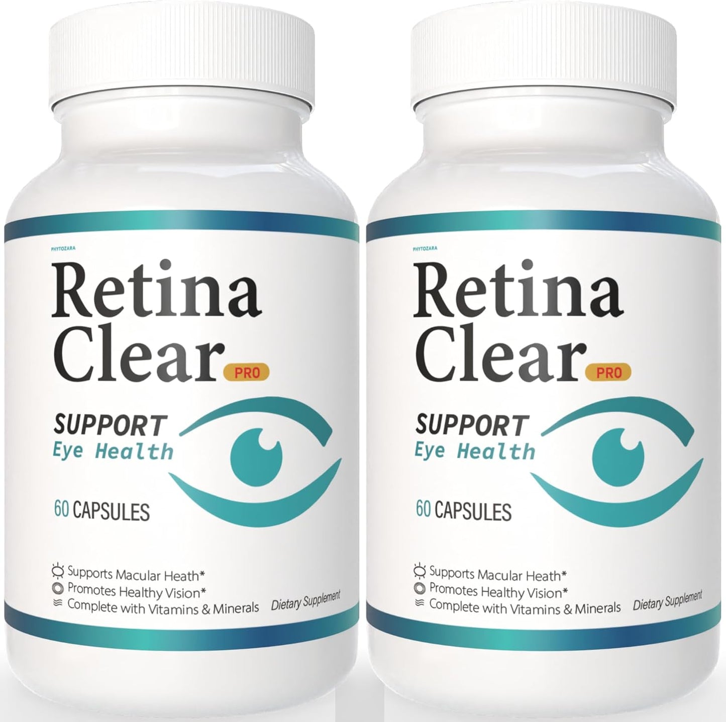 Phytozara Retina Clear Pro Eye Health Support Supplement, 60 Capsules, with Vitamins and Minerals, Lutein and Bilberry Extract (2)