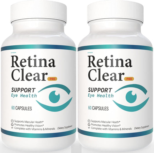 Phytozara Retina Clear Pro Eye Health Support Supplement, 60 Capsules, with Vitamins and Minerals, Lutein and Bilberry Extract (2)