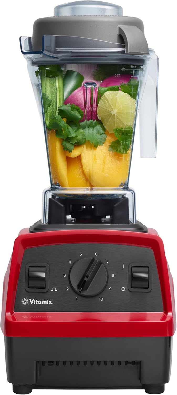 Vitamix Explorian E310 Blender, Professional-Grade\u202FKitchen Blender for Smoothies, Soups, Juices and More, 10-Speed, Stainless Steel Blades, Self-Cleaning Kitchen Appliance, 48 Oz Container, Red