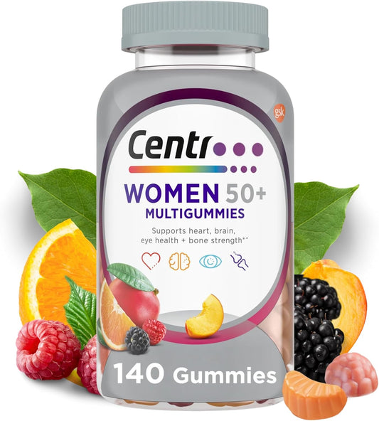 Multigummies Supplements, Gummy Vitamins for Women Silver 50 Plus Multivitamin, with Vitamin D, B6 & B12, Vitamins and Supplements, Assorted Gummies Fruit Flavor, 140 Count Gummies (Women 50+, 140ct)