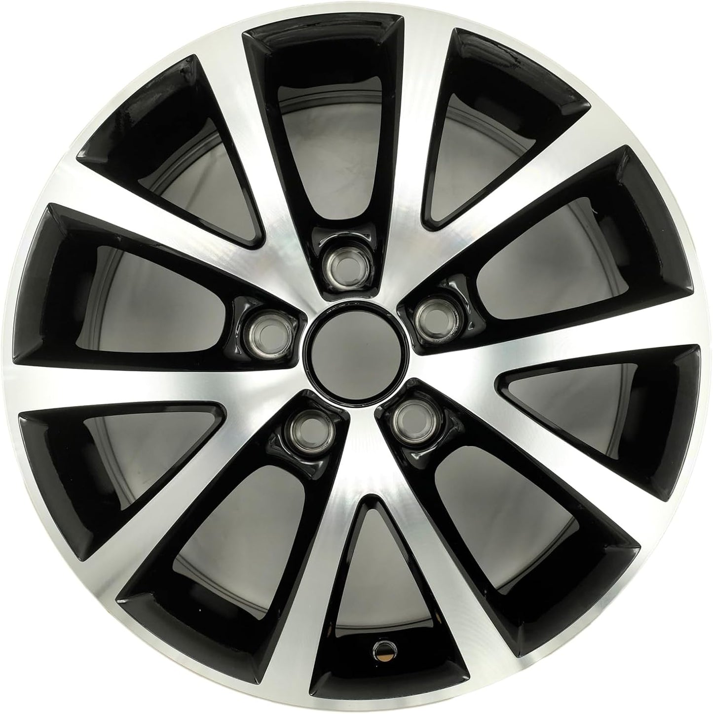 For Volkswagen Jetta OEM Design Wheel 16" 16x6.5 2015-2018 Machined Black Single Replacement Rim
