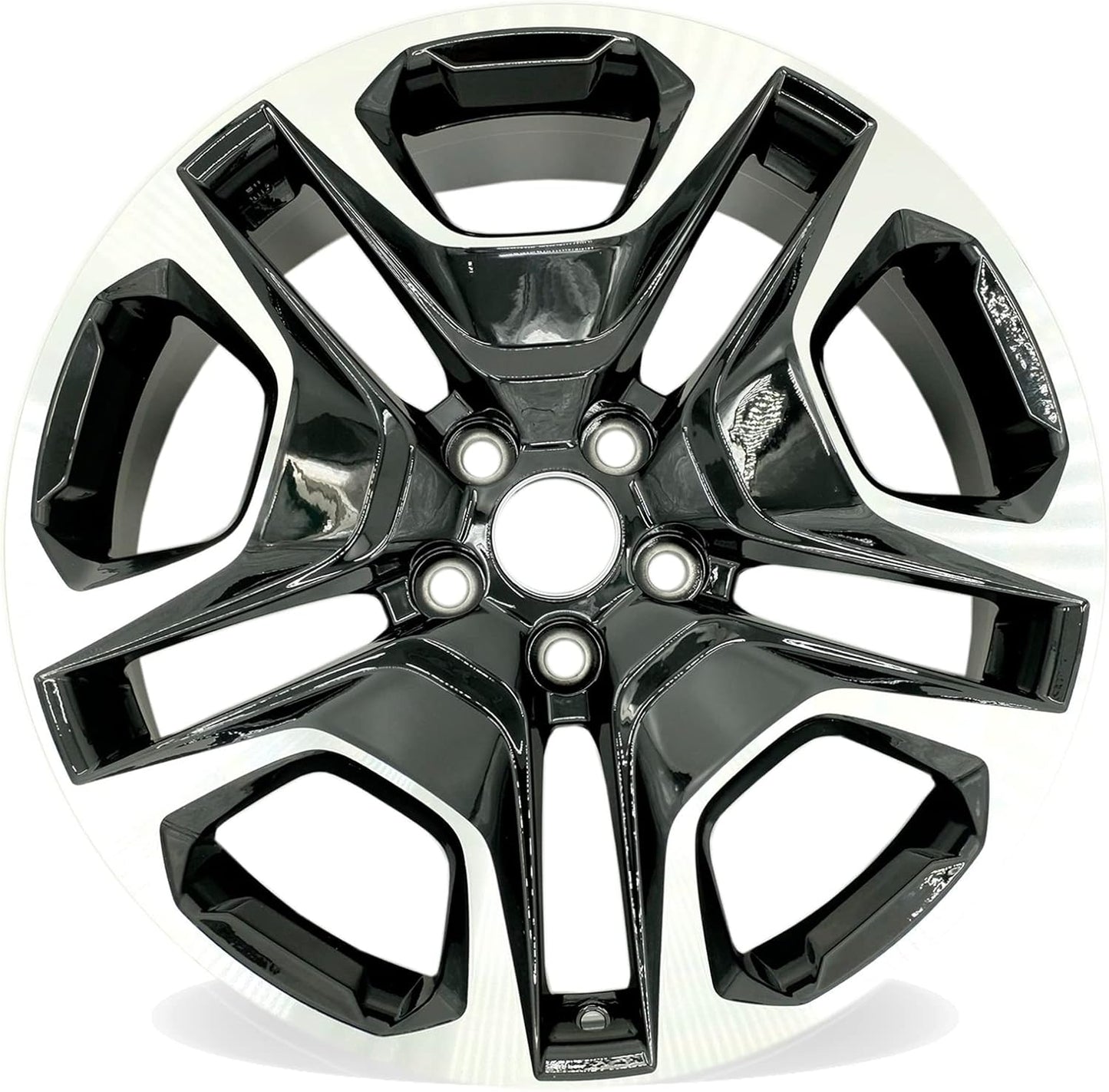 New Single 19" 19x7.5 Inch Alloy Wheel for 2019–2024 Toyota RAV4 | OEM Design Replacement Rim | Machined Black Finish | Direct Fit – OE Stock Specs | 75243