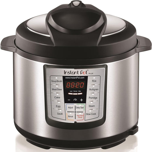 Instant Pot Lux 6-in-1 Electric Pressure Cooker, Sterilizer Slow Cooker, Rice Cooker, Steamer, Saute, and Warmer, 6 Quart, 12 One-Touch Programs