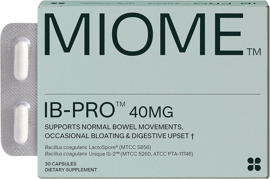 IB-PRO Bacillus Coagulans Probiotic - 2-1 Lactospore & Unique is-2 for Occasional Constipation, Bloating & Digestive Upset - 3rd Party Verified - 30 Capsules
