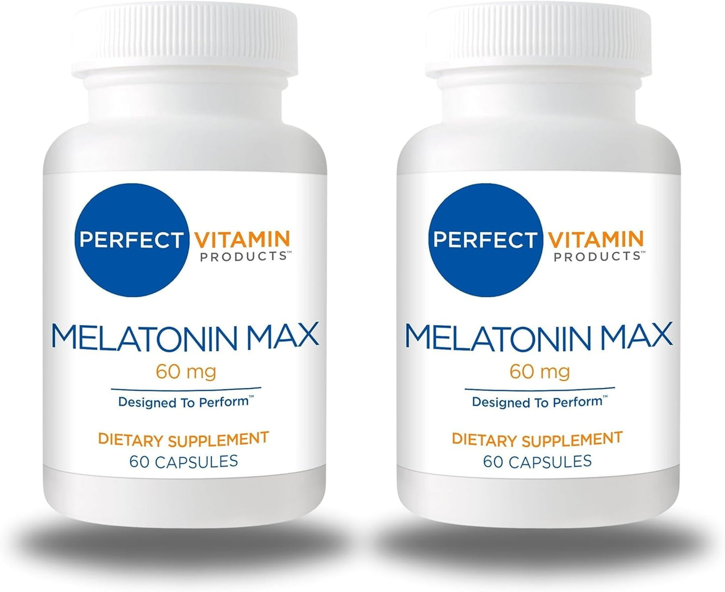 60mg Extra Strength Melatonin MAX - High Dosage Melatonin Ensures An Amply Supply of This Important Hormone - 100% Drug-Free, Vegan, Non-GMO, Gluten-Free (120 Capsules 2-Pack)