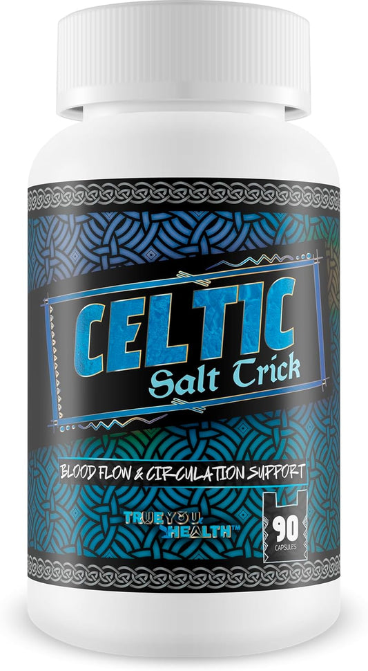 Celtic Salt Trick for Blood Flow - Improved Formula - Our Best Blood Circulation Supplements for Men - Increase Blood Flow Care Blood Circulation Pills - Advanced Blood Flow Support