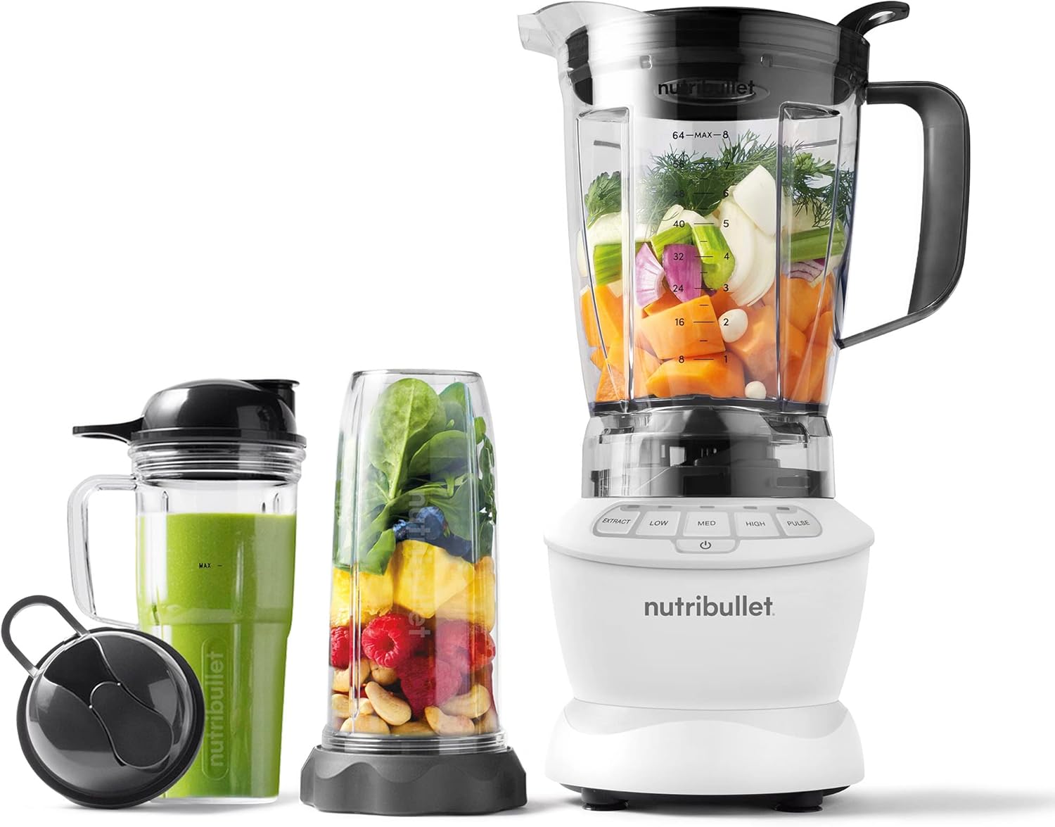 nutribullet Full-Size Blender Combo 1200W \u2013Matte White