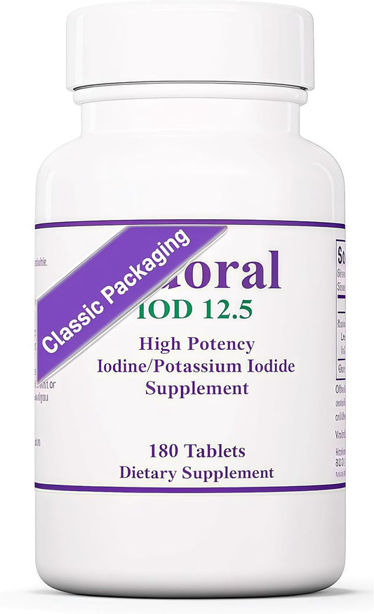 𝑰𝒐𝒅-𝒐𝒓𝒂𝒍 12.5 mg 180 𝑻𝒂𝒃𝒍𝒆𝒕𝒔- High Potency 𝑰𝒐𝒅𝒊𝒏𝒆 𝑺𝒖𝒑𝒑𝒍𝒆𝒎𝒆𝒏𝒕𝒔 for Thyroid Support, Gluten Free