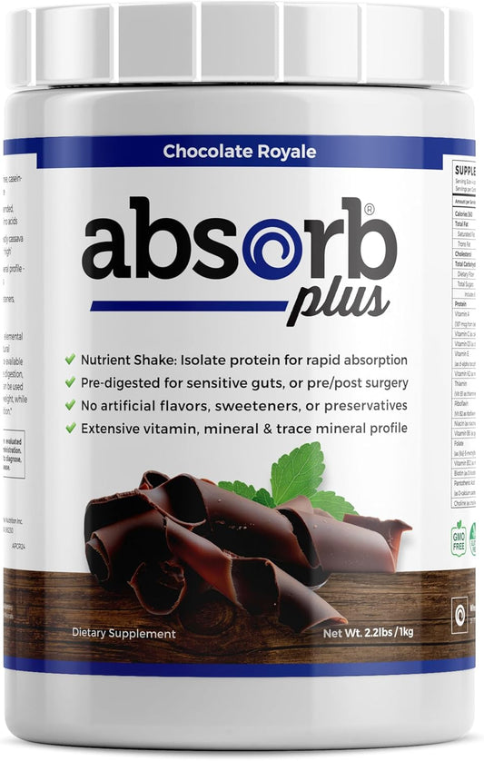 Isolate Protein - Diet Supplement for Improved Gut Health, Extra Nutritional Support, Non-GMO, Gluten-Free, Lactose-Free, Casein-Free (2.2 Lbs, Chocolate Royale)