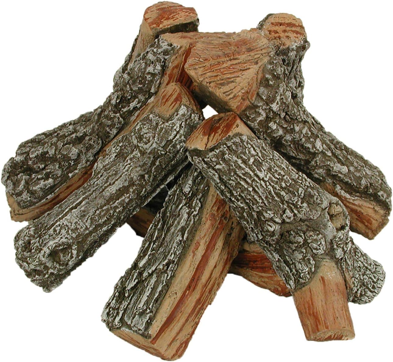 Rasmussen 12 Inch Bark/Split Fire Pit Logs - Round Stack
