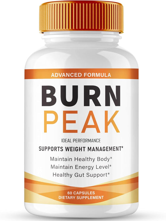 Burn Peak Capsules, Official BurnPeak Supplement Pills - Maximum Strength, All Natural Keto Capsule to Sustain Active Lifestyle & Fitness Goals, Overall Health Burn Peak Reviews (60 Capsules)