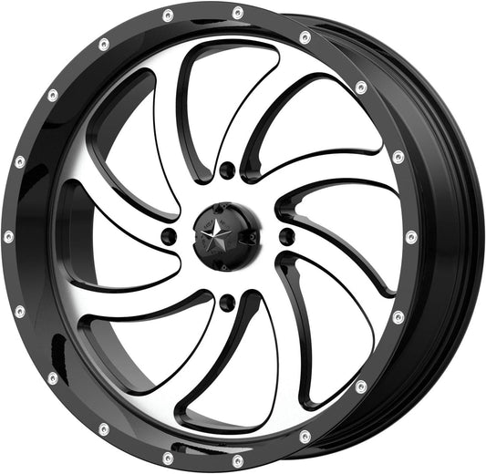 MSA Offroad Wheels MA36 22X7 4X156 MACH G-BLK 00MM - M36-022756
