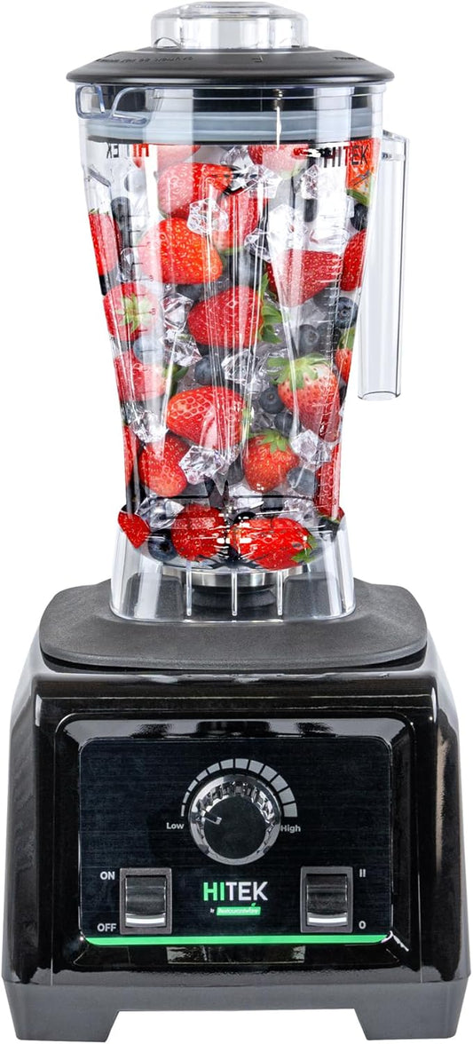 Restaurantware-Hi Tek 3 HP Commercial Blender, 1 Variable Speed Heavy-Duty Blender - 64-Ounce Tritan Jar, Toggle Control, White Plastic, Industrial, 3 HP Motor