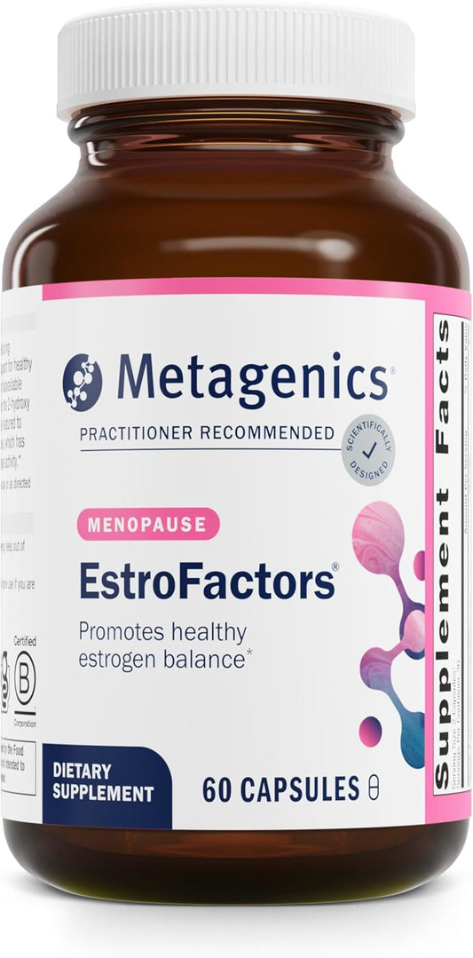 Metagenics Estrofactors - Estrogen Metabolism Support* - Estrogen Detox - With Beta-Carotene, Curcumin & More - Non-GMO & Gluten Free - 60 Count
