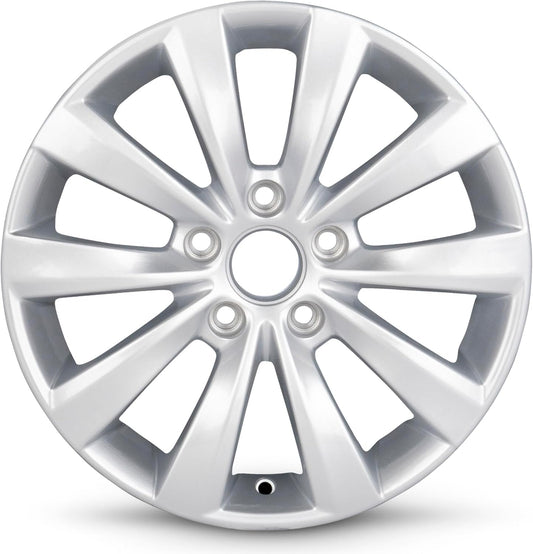 For 2012-2015 Volkswagen Passat 16 Inch Painted Silver Rim - OE Direct Replacement - Road Ready Car Wheel