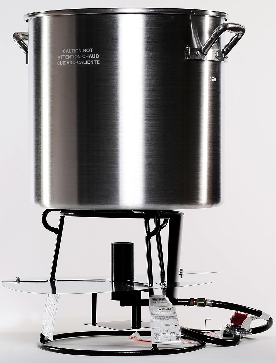King Kooker 6013N King KookerPortable Propane Boiling Package with 60 Qt. Aluminum Pot, Basket, Lid and Jet Burner Outdoor Boiler, Silver