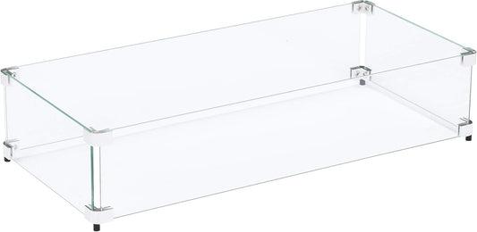 Custom Sized Wind Guard for Gas Fire Pits - Celestial Fire Glass