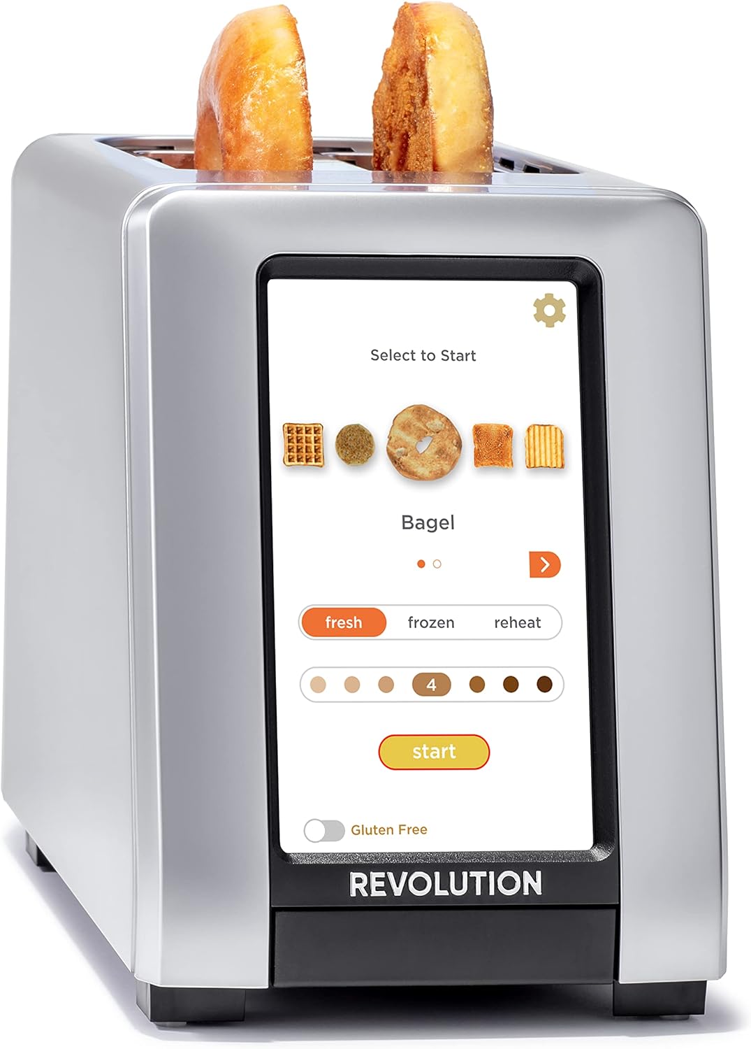 Revolution R270 High-Speed Touchscreen Toaster, 2-Slice Smart Toaster with Patented InstaGLO Technology & Gluten-Free, Panini & 16 Bread Modes