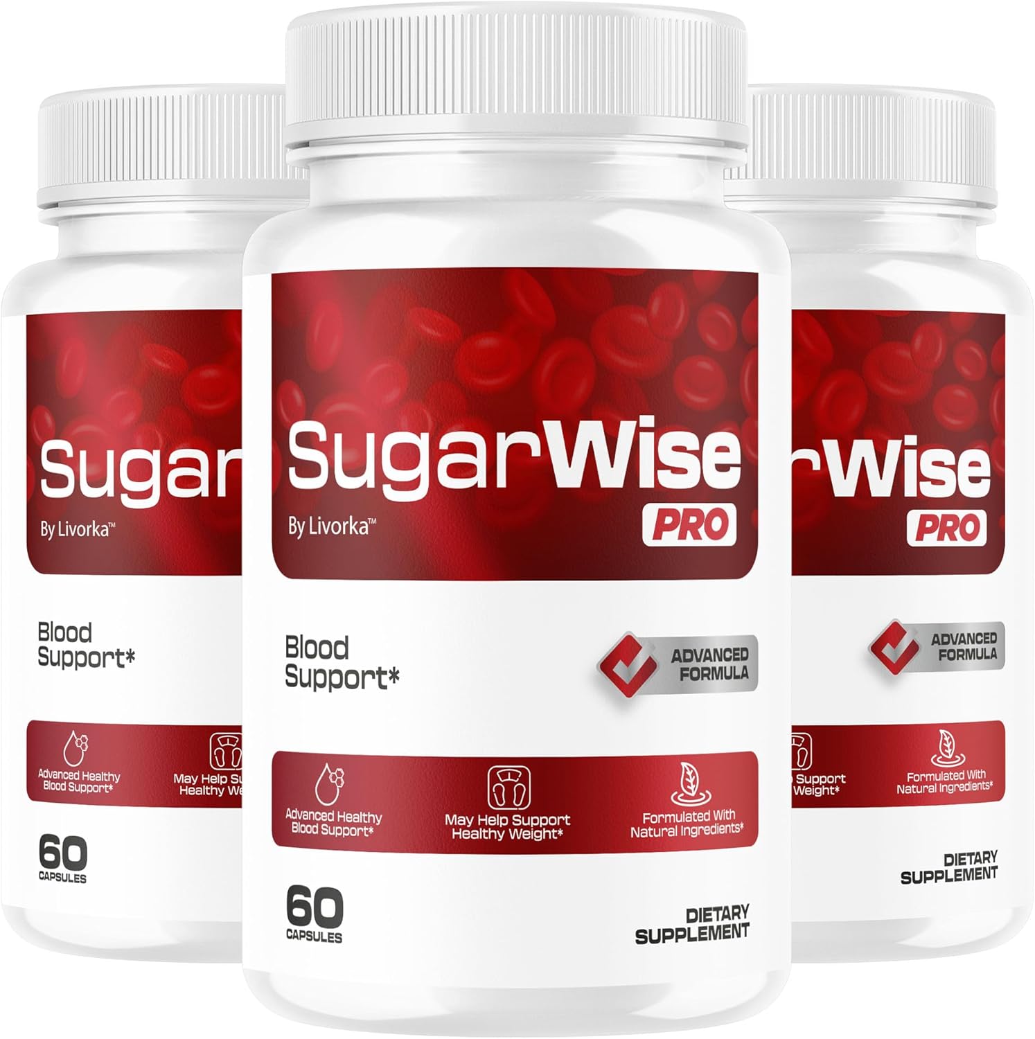 (3 Pack) SugarWise Pro Capsules - Original SugarWise Pro Support Capsules All Natural Premium Advanced Formula, Sugarwise Pills Multivitamin Support for Health & Wellness, 180 Capsules for 3 Months