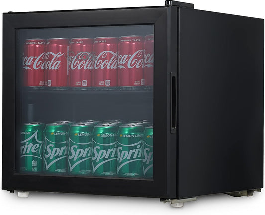 Commercial Cool Beverage Cooler, 1.7 Cu. Ft. Capacity, Drink Fridge with Adjustable Shelf & Temperature Control, Mini Beverage Fridge Holds up to 51 Cans