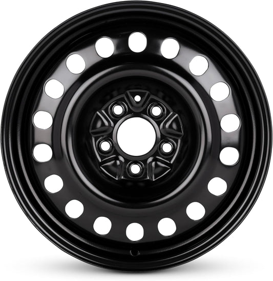 For 07-14 Jeep Liberty 17 Inch Painted Black Steel Rim - OE Direct Replacement - Road Ready Car Wheel