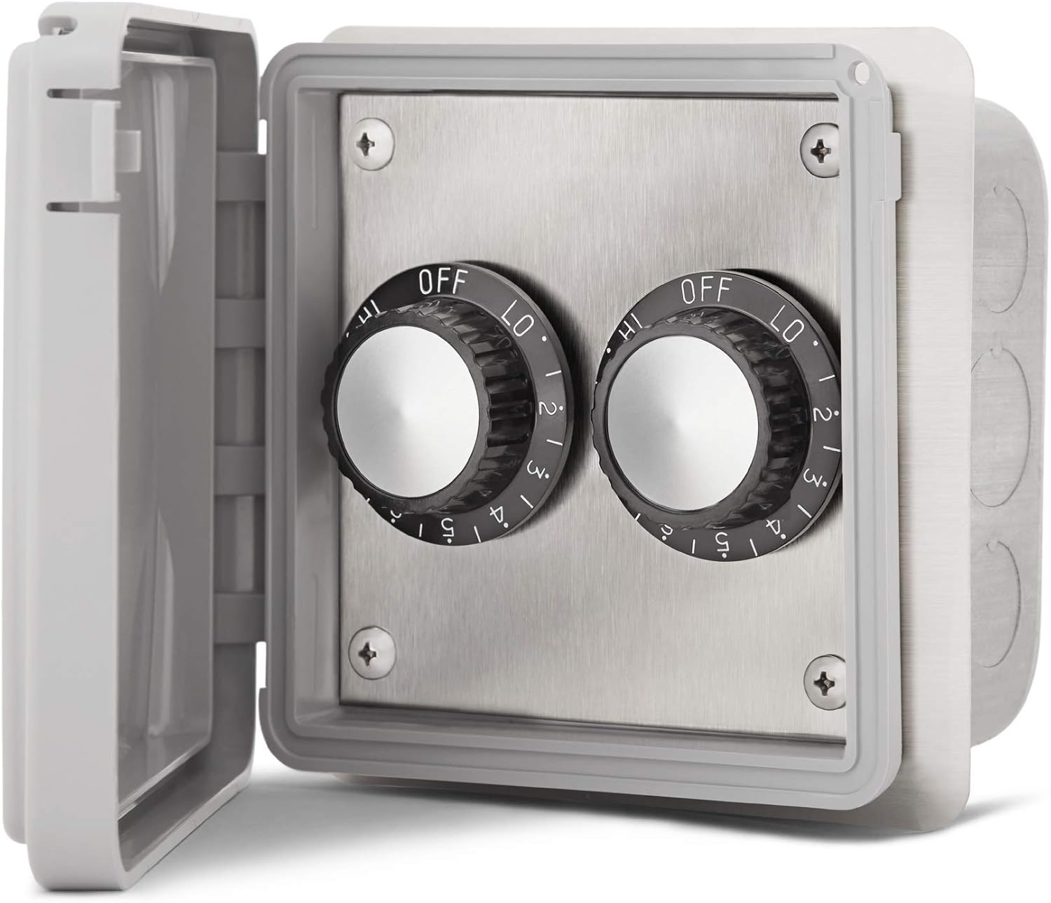 Infratech Dual INF Input Regulator, Flush Mount Control W/Weatherproof Cover, 120 Volt, 14-4115