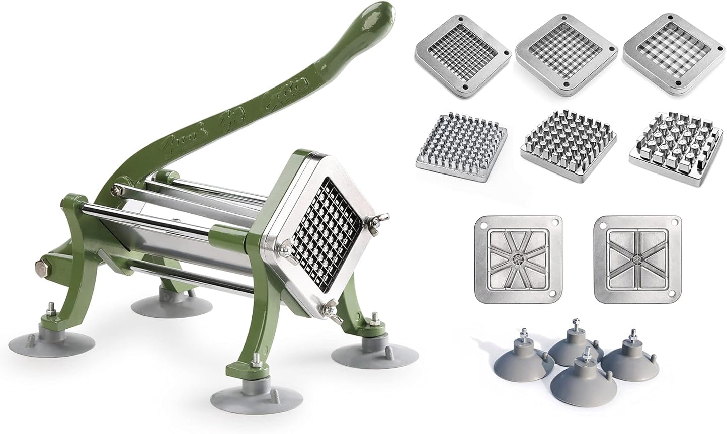 New Star Foodservice 38408 Commercial Grade French Fry Cutter, Complete Combo Sets