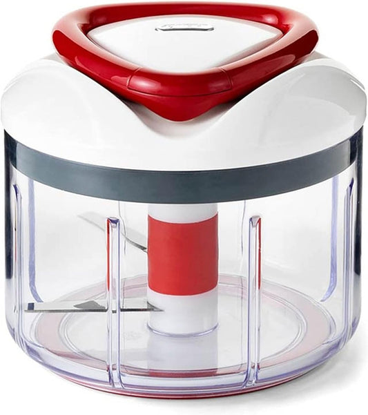 Zyliss Easy Pull Food Chopper and Manual Food Processor - Hand-Held Slicer & Dicer for Fruits & Vegetables - Easy Pull Manual Food Chopper - Cooking Gadgets & Kitchen Essentials