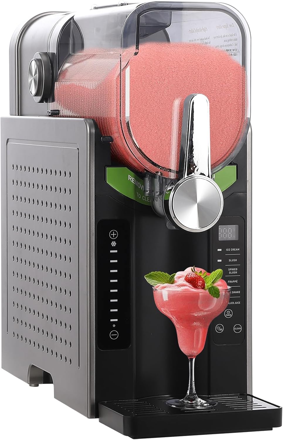Slushie Machine 68 oz, Garvee All-in-One Slushy Maker for Home with LED Display & Auto-Clean, No Ice Needed & One-Touch Reservation, 6 Preset Programs for Frozen Margaritas, Ice Cream & Frappés
