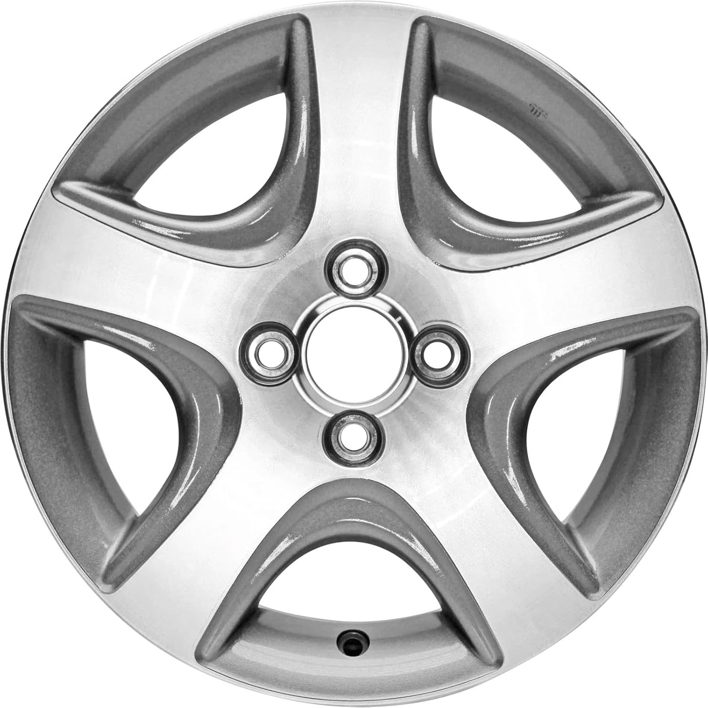 New 15x6"" 15 Inch Aluminum Alloy Wheel Rim for Honda Civic 2004 2005 | ALY63868U35N | Direct Fit - OE Stock Specs, Machined and Light Grey