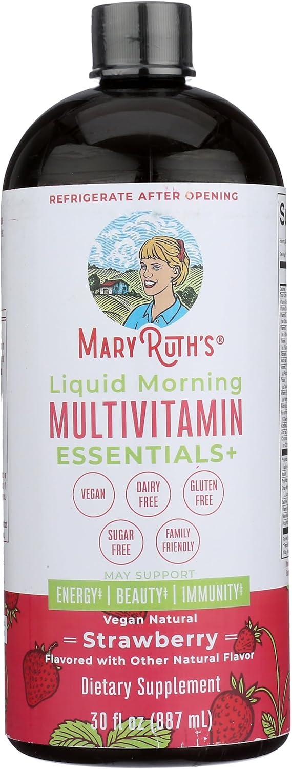 Mary Ruth'S Strawberry Morning Liquid Multivitamin Essentials, 30 Fz