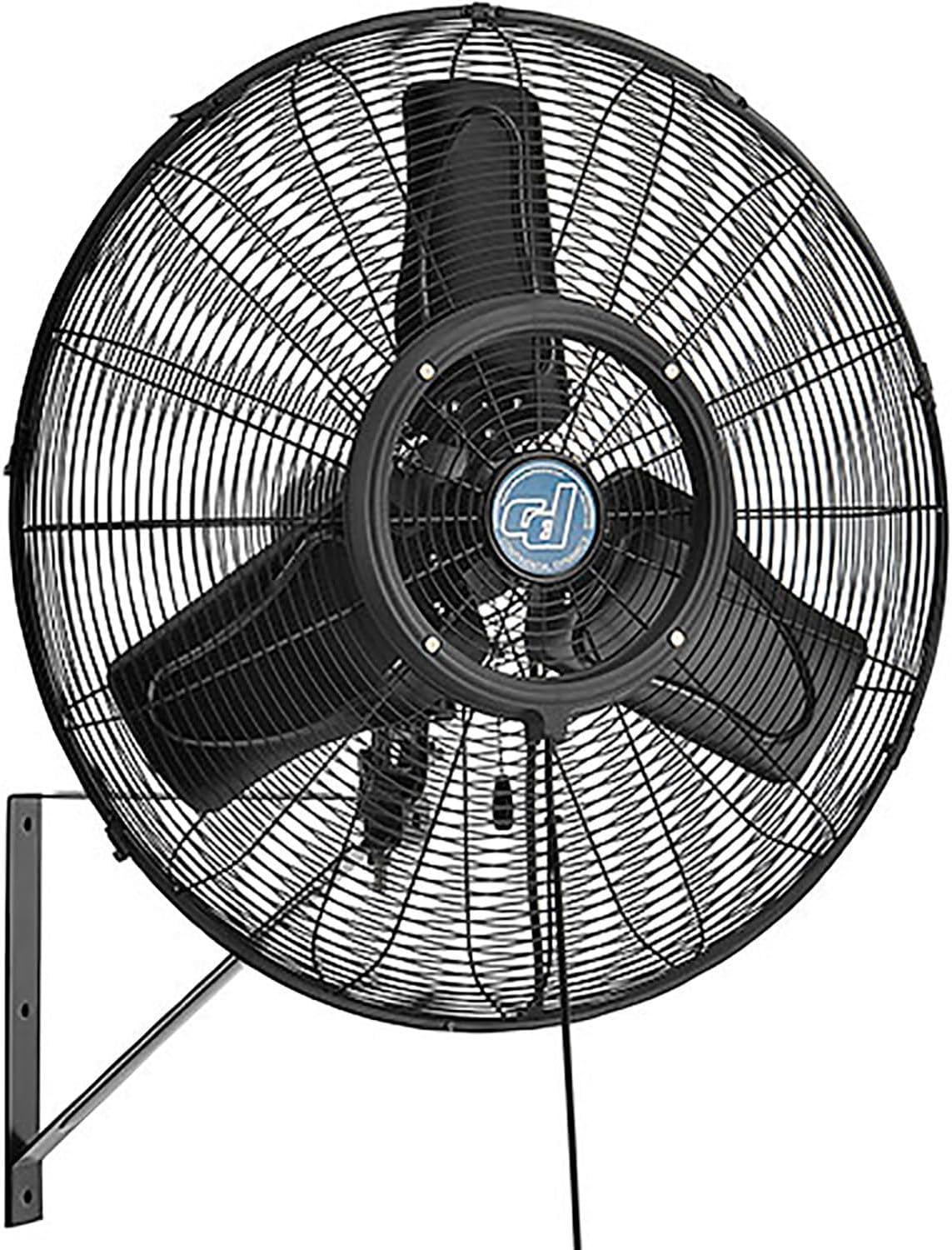 Continental Dynamics 24" Wall Mounted Misting Fan, Outdoor Rated, Oscillating, 7435 CFM, 1/7 HP