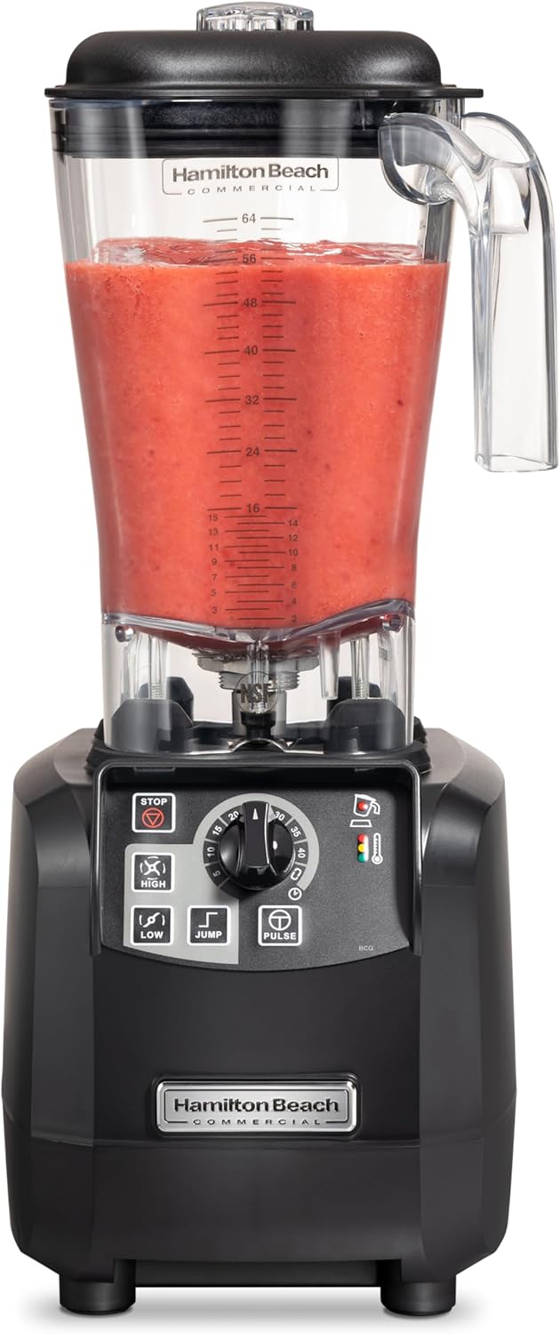 Hamilton Beach Commercial Tempest High-Performance Blender, 64 Ounce \/ 1.8 Liter Capacity, 3 HP Motor, NSF Certified, HBH650R
