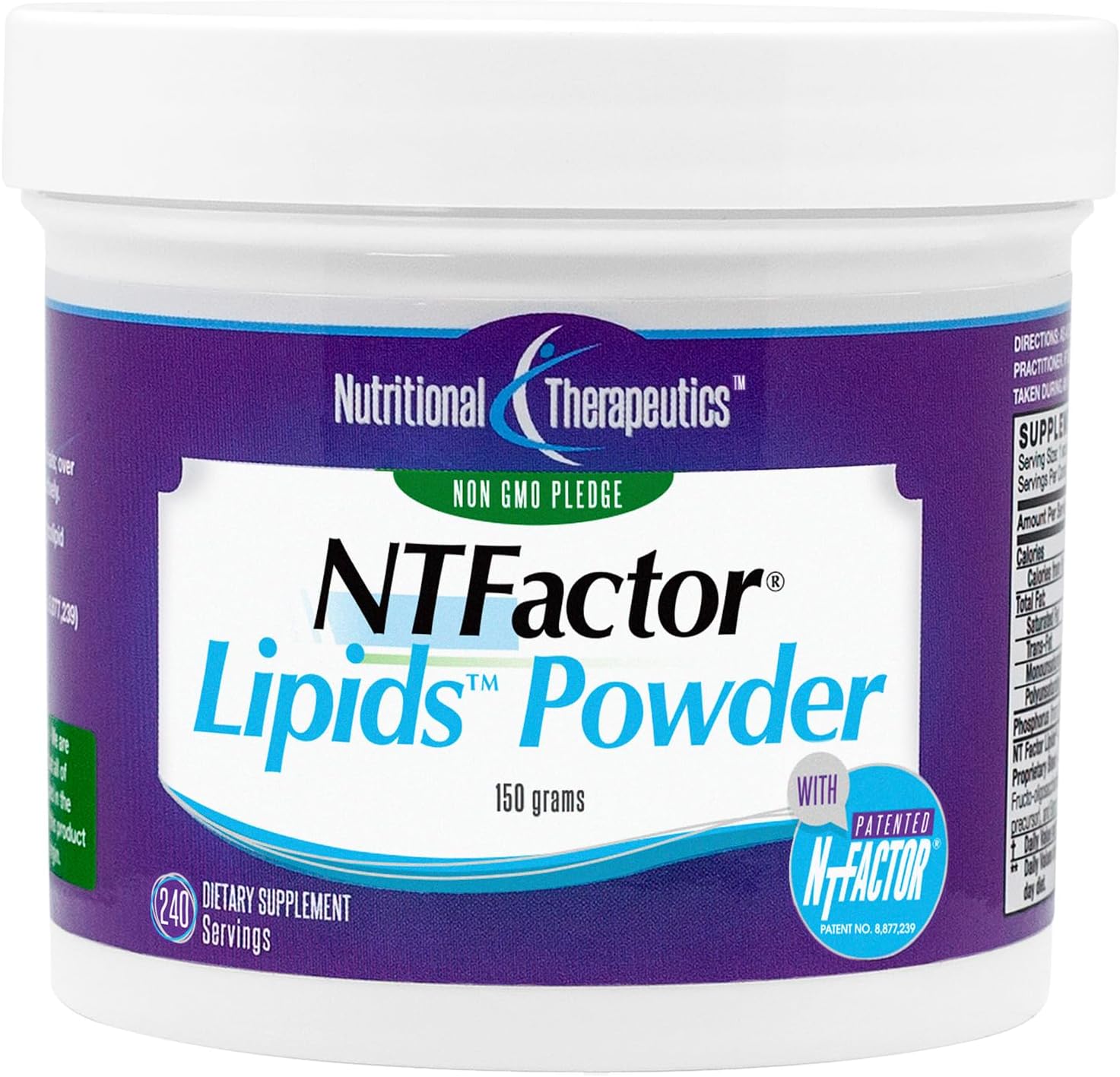 Nutritional Therapeutics NTFactor Lipids Powder, Aging & Cellular Support, 240 Servings