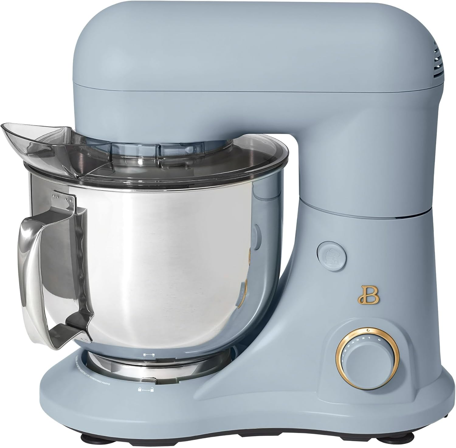 Beautiful 5.3 Qt Stand Mixer, Lightweight & Powerful with Tilt-Head, Powerful 300-watt mixing system & 12 optimal speed settings White Icing by Drew Barrymore (Cornflower Blue)