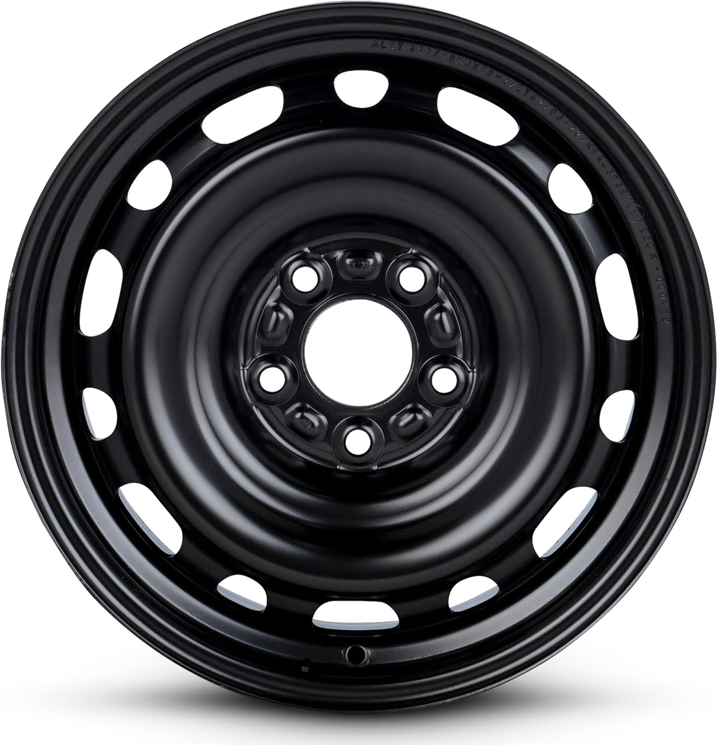 For 06-20 Kia Optima 16 Inch Painted Black Steel Rim - OE Direct Replacement - Road Ready Car Wheel